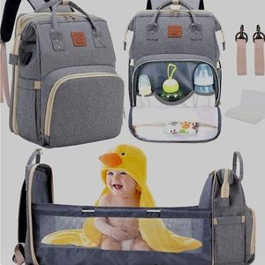 Everson Diaper Bag Backpack with Changing Station, NWT